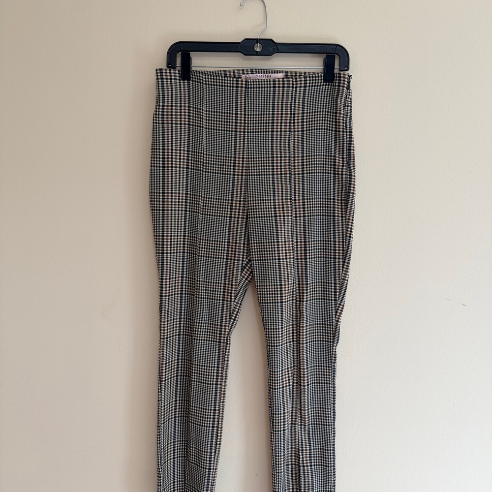 Petites Plaid Pants